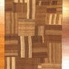 Flat-weave Bohemian Blue Wool Kilim 4'11" x 6'5"