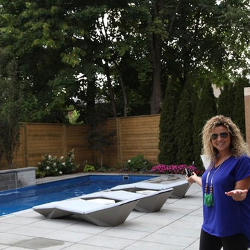Front & Back Yard Project: Fibreglass Pool, driveway, interlocking, landscaping