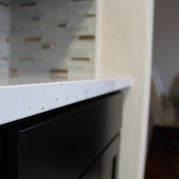 Ground up modern white kitchen remodeling