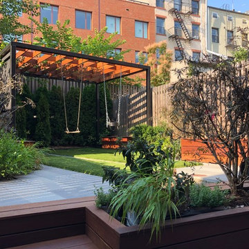 Brooklyn backyard with small playground