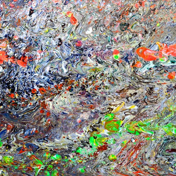 Koi Pond    84x48  Acrylic on canvas