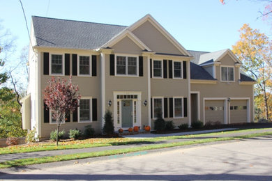 Example of an exterior home design in Boston
