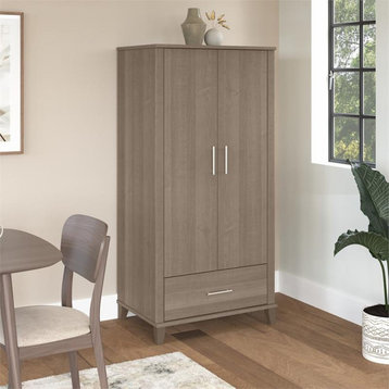 Somerset Tall Kitchen Pantry Cabinet in Ash Gray - Engineered Wood