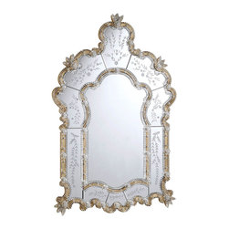 Elegant Lighting - Elegant Lighting MR-1002G Mirror murano collection Gold - Wall Mirrors