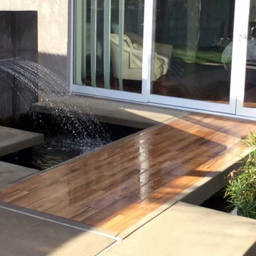 Outside Waterfall & Pond