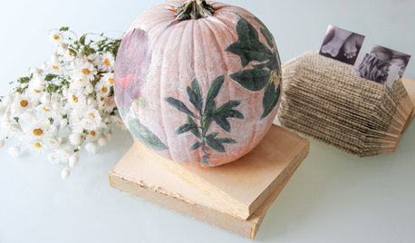 DIY Project: Decoupage Pumpkin for Halloween