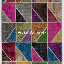 Patchwork style Up-cycled Handmade Rugs - Products