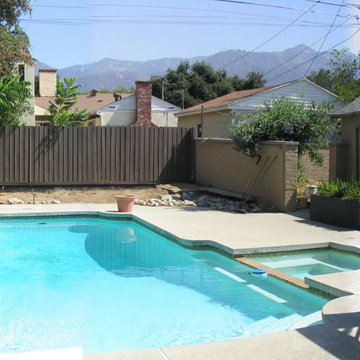Architect's Residence - rear yard, before