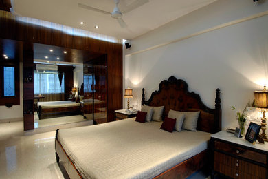 ムンバイにあるおしゃれな寝室