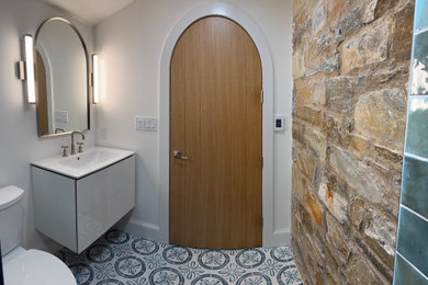 Bathroom - contemporary bathroom idea in DC Metro