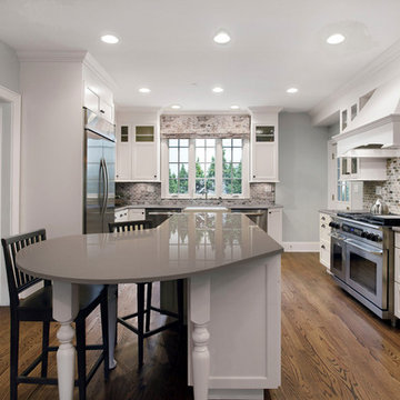 Küchenarbeitsplatten mit Naturstein, Keramik, Quarzkomposit