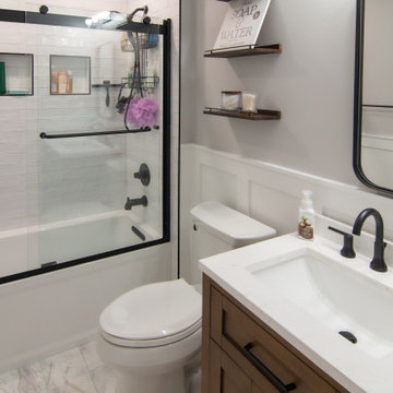 Traditional Style Master Bath With Walk-In Shower & Stand Alone Tub