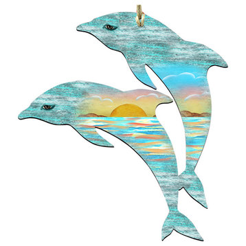 Dolphins Scenic Ornament, Set of 3
