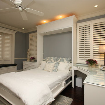 Elegant White Wallbed Room