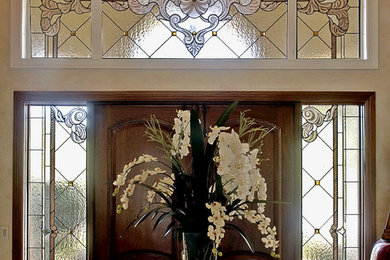Traditional to Contemporary Stained Glass Doors
