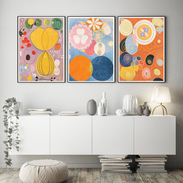 Set of 3 Abstract Art Painting Prints by Hilma Af Klint