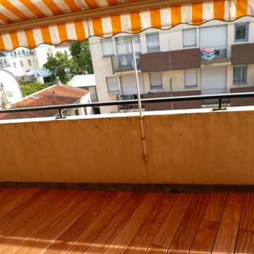 Balcon / Terrasse en bois exotique