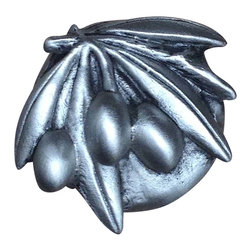 Dartefax - Olive Branch Knob, Antique Bronze - Cabinet And Drawer Knobs