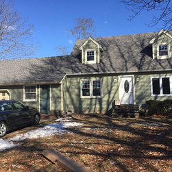 New Vinyl Siding Dormered Cape - Siding And Stone Veneer