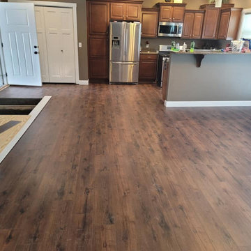 LVP Flooring Insurance Flood Job