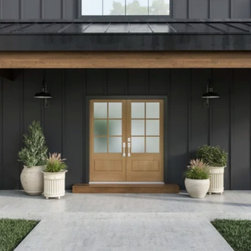 Masonite DuraStyle &frac34; Lite 6 Lite exterior wood door - Front Doors