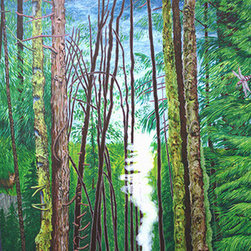 Thoreau's Cabin by Kendra Larson - Artwork