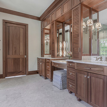 Custom, Traditional Style Sapele Cabinetry