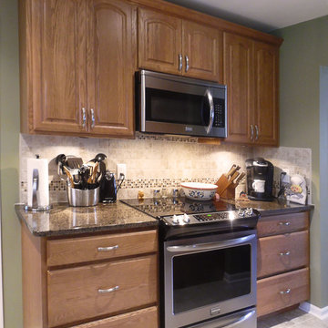 Oak Cabinetry with Arch