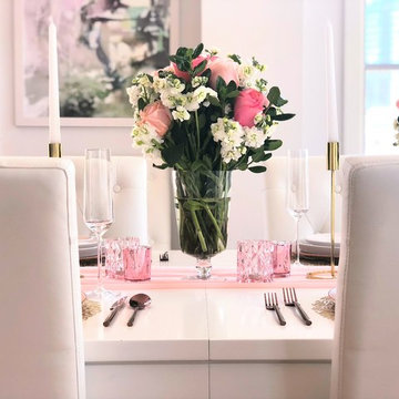Gold & Blush Tablescape