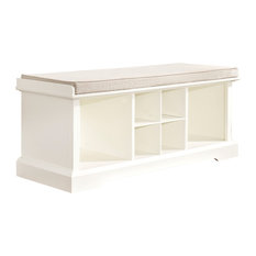 Brennan Entryway Storage Bench, White