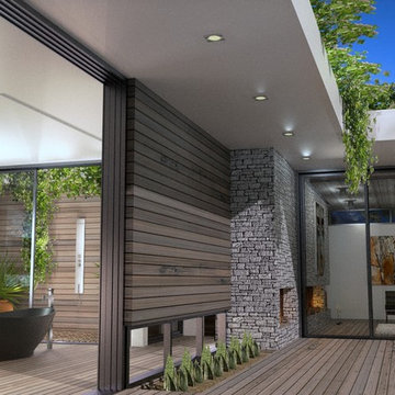 Miami Beach Courtyard Residence