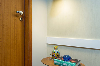 Inspiration for a modern home office remodel in Other