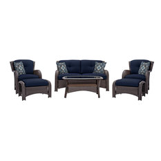 Strathmere 6-Piece Lounge Set, Navy Blue