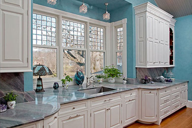 Eclectic kitchen photo in New York