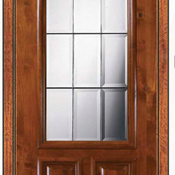 Prehung Patio House Single Door 96 Alder Patio 2 Panel 2/3 Lite Glass - Patio Doors
