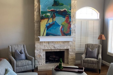 Inspiration for a living room remodel in San Diego
