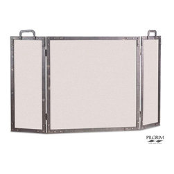 Old World Folding Screen in Forged Iron - Fireplace Accessories