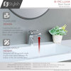 STYLISH Single Handle Bathroom Faucet - Polished Chrome