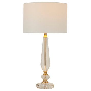 Traditional Clear Crystal Buffet Lamp 561269