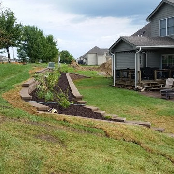 Backyard Patio and Retaining Wall