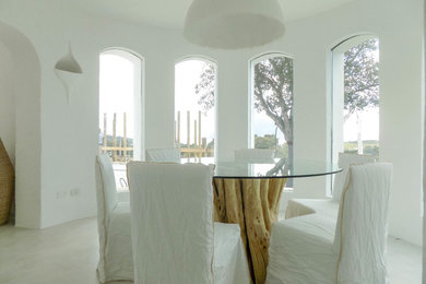 Tuscan dining room photo in Other