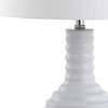 Dylan 29.5" Ceramic LED Table Lamp, White