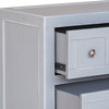 Apothecary Style Three Drawer Storage Chest with Brushed Nickel Hardware��_