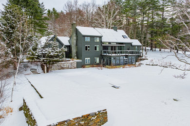 Inspiration for a transitional exterior home remodel in Other