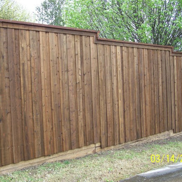 Cap Rail Board on Board Fence Step