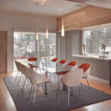 Rift & Quartered White Oak Hardwood Floor in Atlanta Modern Home