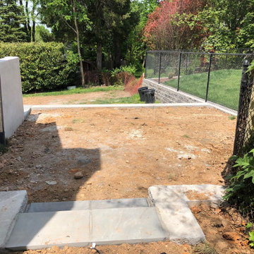 Terraced Walls, Block Shed/Deck, Thermal Flagstone Patio/Walk, & Yard Re-Grading
