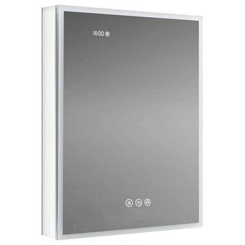 LED Mirror Medicine Cabinet With 3X, Defogger, Dimmer Outlets and USB, 24/R