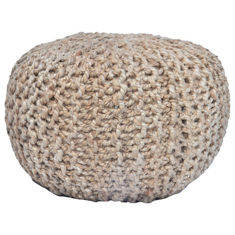 Olivia Jute Handmade Pouf