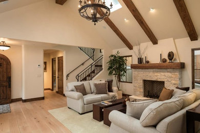 Elegant living room photo in Other